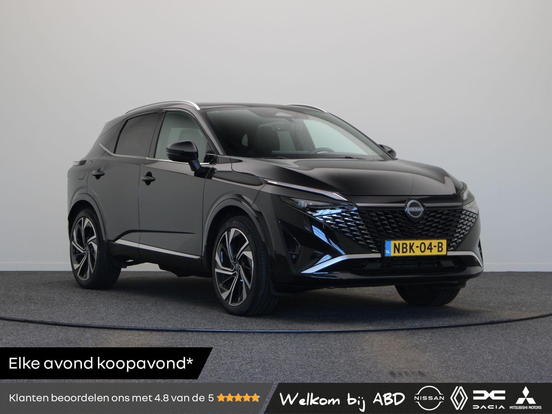 Nissan Qashqai 158pk MHEV Xtronic Tekna Plus | Trekgewicht 1, Euro 6, 4 cilinders, Zwart, Bedrijf