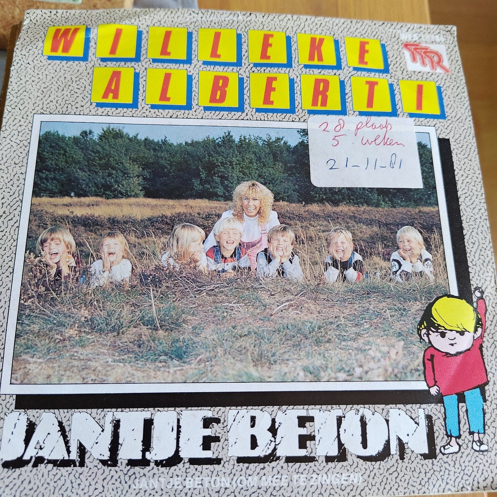 Willeke Alberti - Jantje Beton (Vinyl Single), Gebruikt, Pop, 7 inch, Ophalen of Verzenden