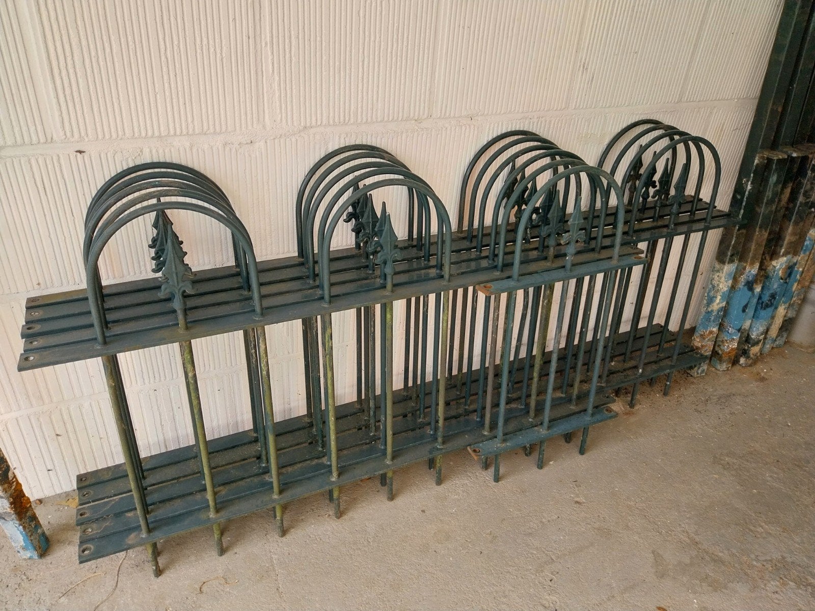 Hek sierhek tuinhek met poort ca. 8.50 meter, Ophalen, Met poort, Gebruikt, Tuinhek
