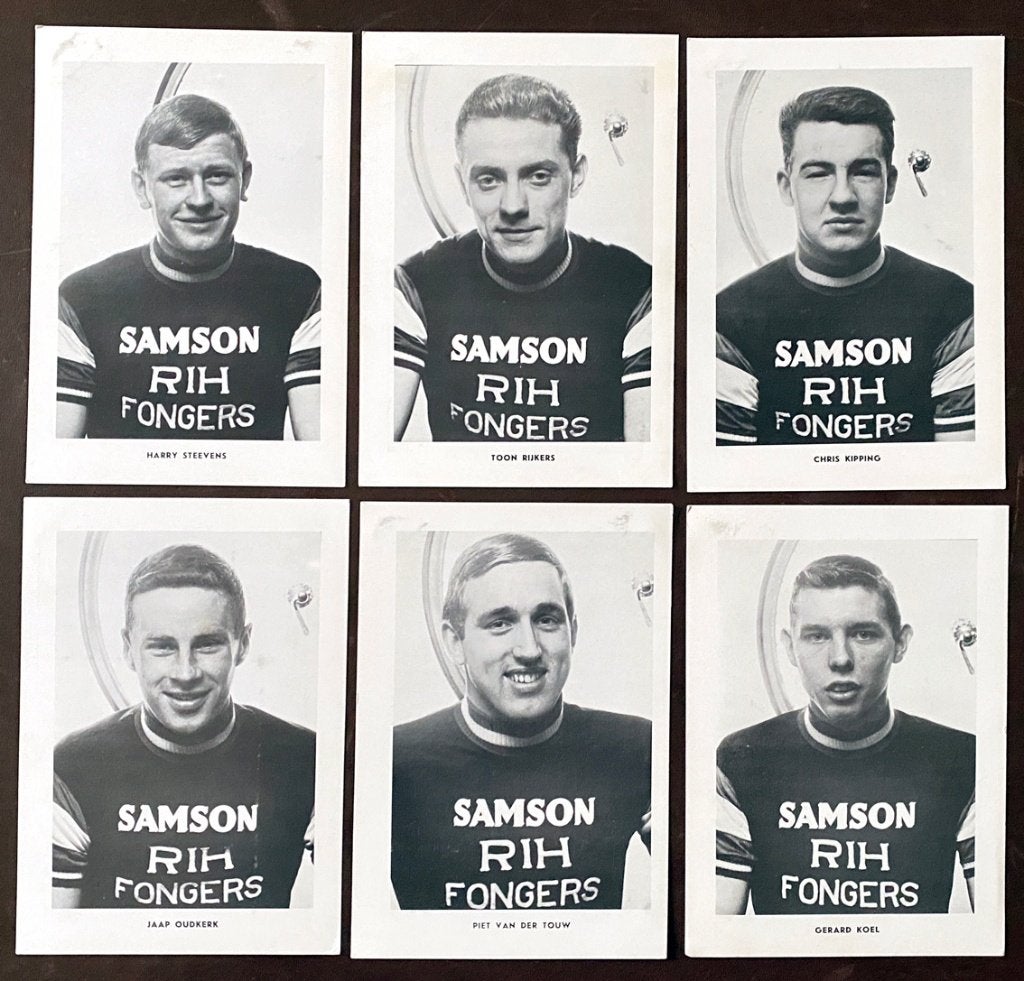 Wielrennen 6 fotokaarten SAMSON – RIH – FONGERS, Ophalen of Verzenden, Overige typen