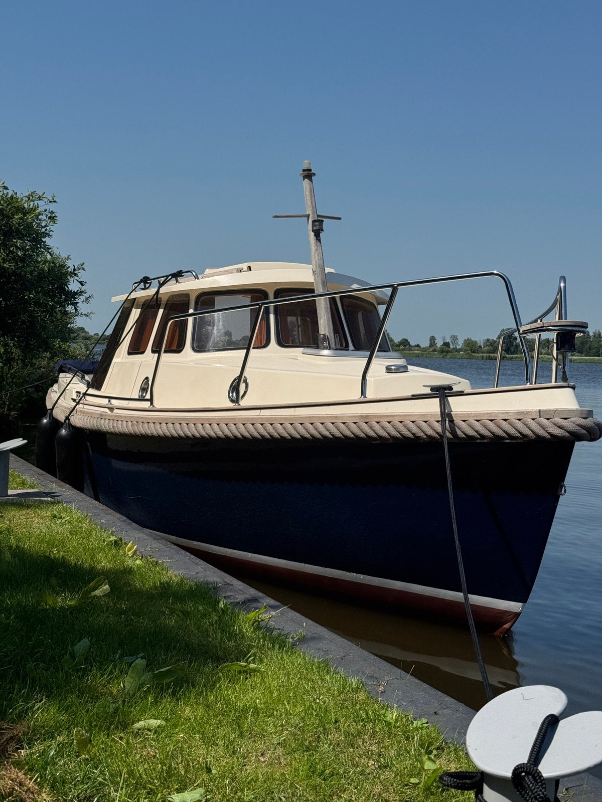 Haber 660 kajuit sloep/ werk boot, Watersport en Boten, Motorboten en Motorjachten, Zo goed als nieuw, Polyester, Diesel, Binnenboordmotor