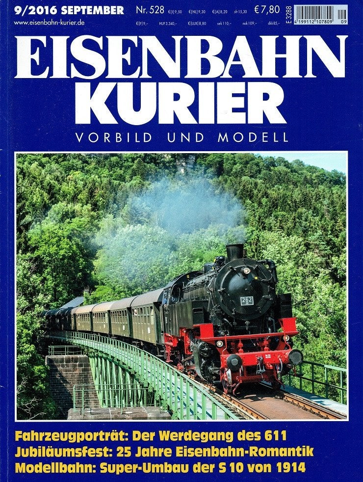 Eisenbahn Kurier 2016 nr. 528 (Duits magazine over treinen), Verzenden, Gelezen, Trein