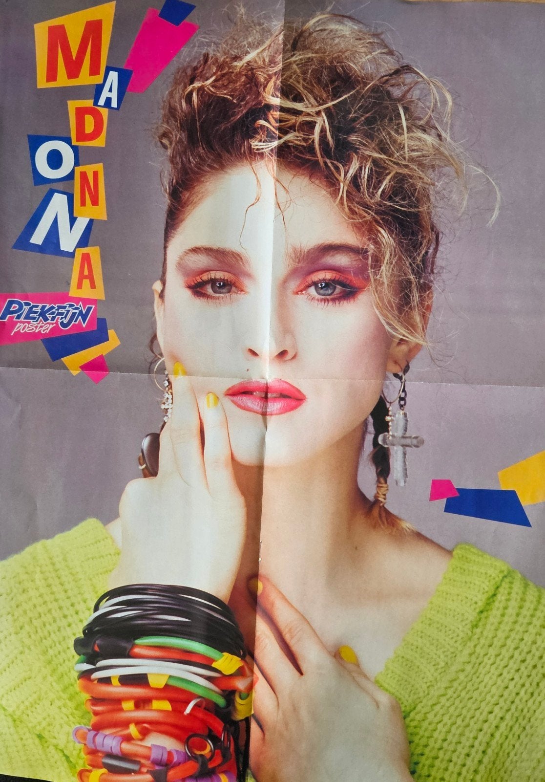 Madonna poster Piekfijn, Ophalen of Verzenden, Poster, Artwork of Schilderij
