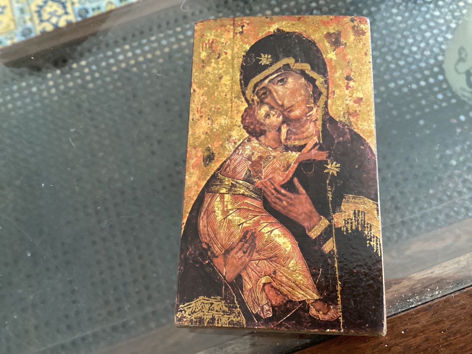 Maria met kind icoon 11x6 cm, Ophalen of Verzenden
