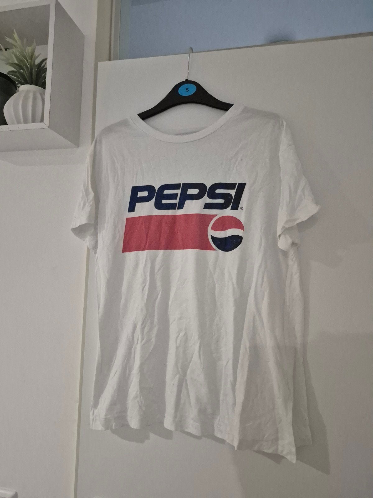Wit Pepsi T-shirt - Maat S, Ophalen of Verzenden, Zo goed als nieuw, Korte mouw, Maat 36 (S)