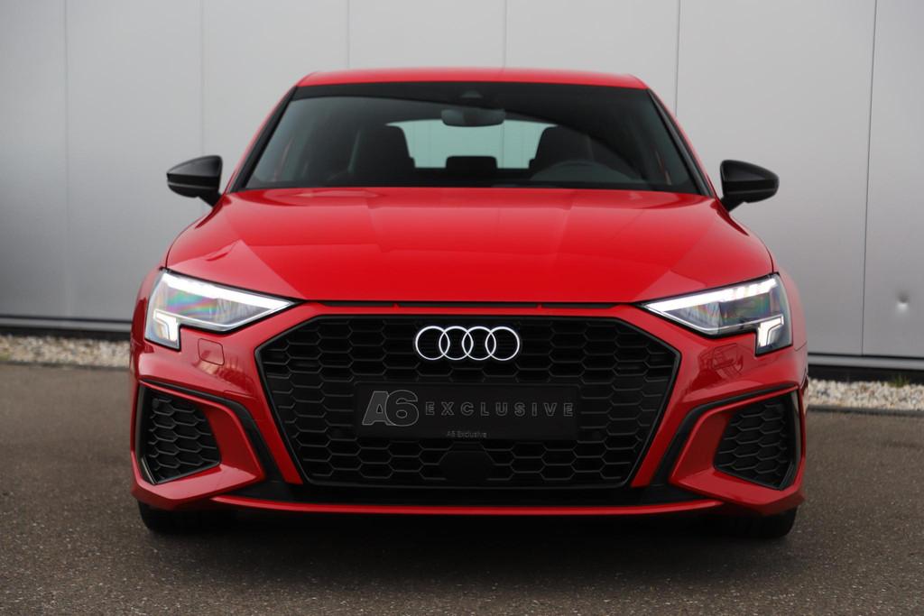 Audi A3 Sportback 30 TFSI S edition Sport Black Edition Auto, Auto's, Gebruikt, Met garantie (alle), Leder en Stof, Origineel Nederlands