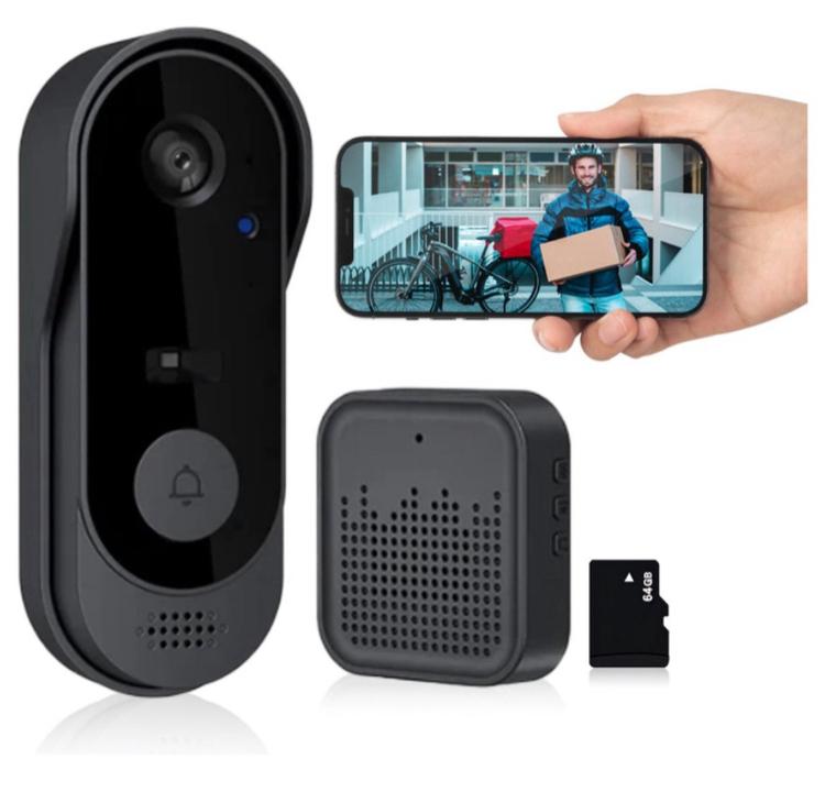 Smart Video Deurbel Draadloze deurbel met camera Full HD, Verzenden, Draadloos, Ingebouwde camera, Nieuw