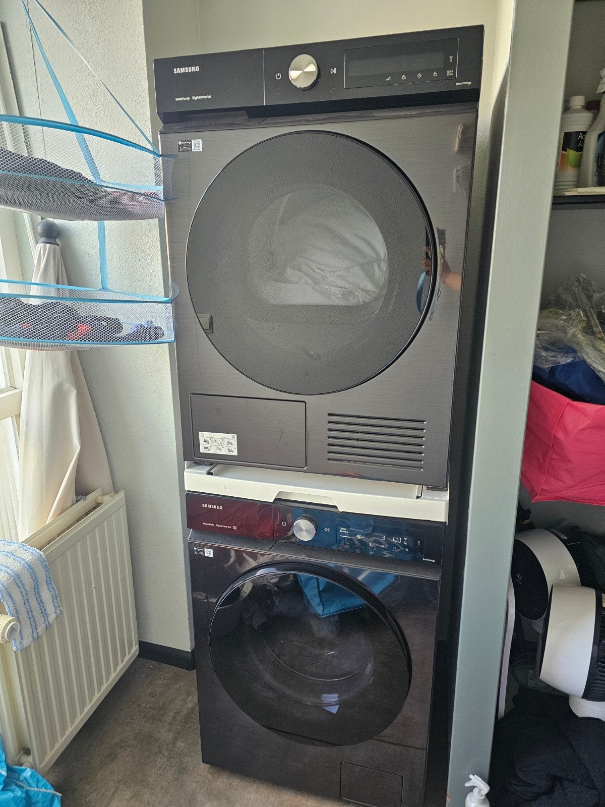 Samsung Bespoke Washer & Dryer Super Speed, 8 tot 10 kg, Ophalen of Verzenden, Zo goed als nieuw, 85 tot 90 cm