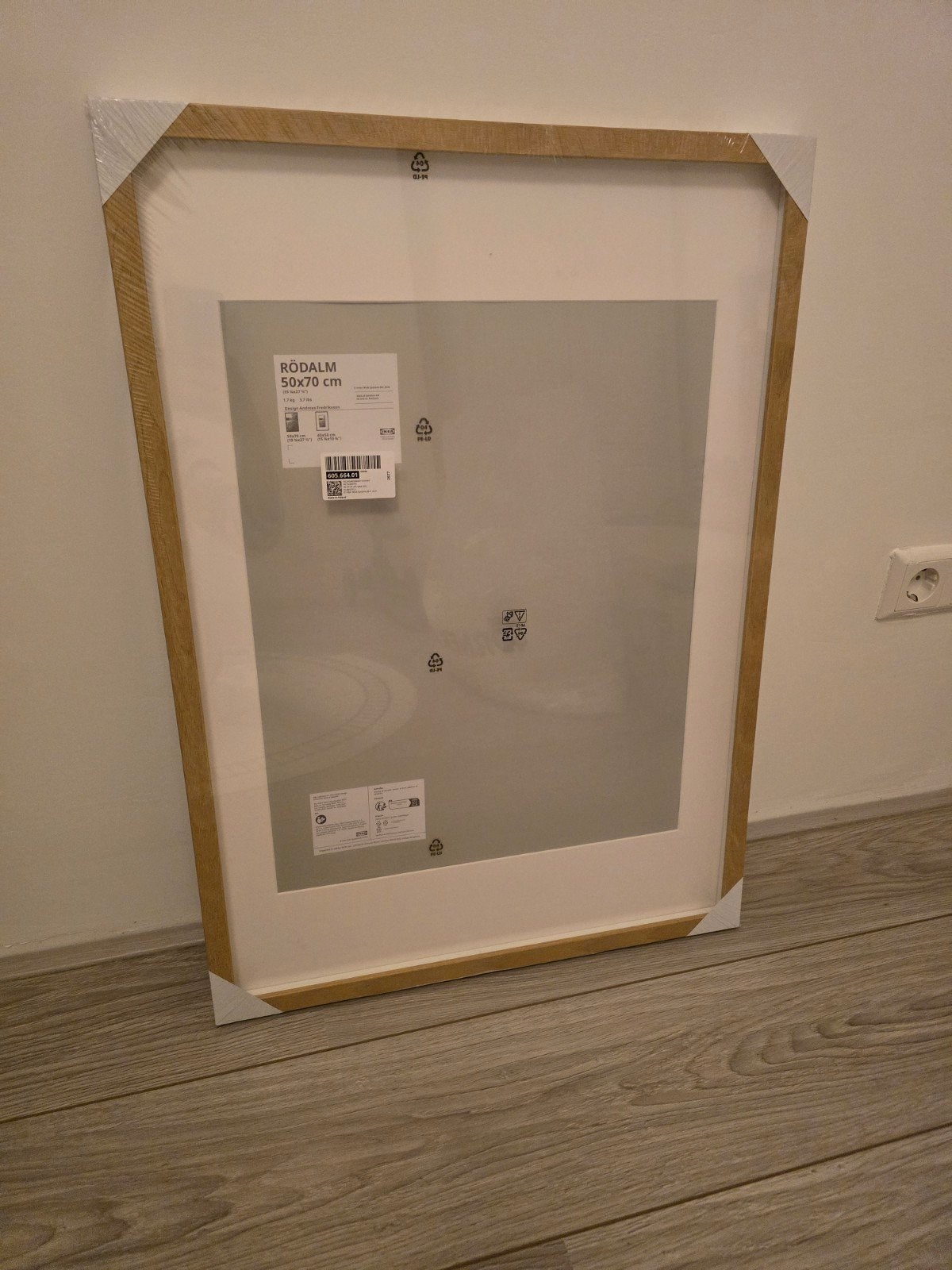 Ikea Rödalm 50x70cm fotolijst eikenpatroon, Ophalen, Nieuw