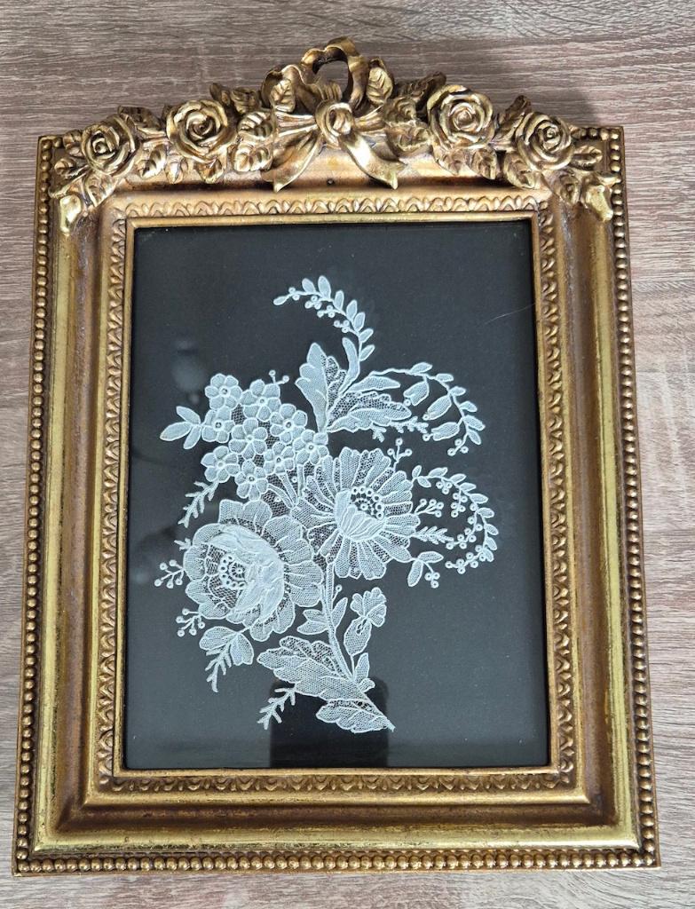 Point de Rose 19de eeuwse naaldkant., Ophalen of Verzenden, Zo goed als nieuw, Handborduren, Overige typen