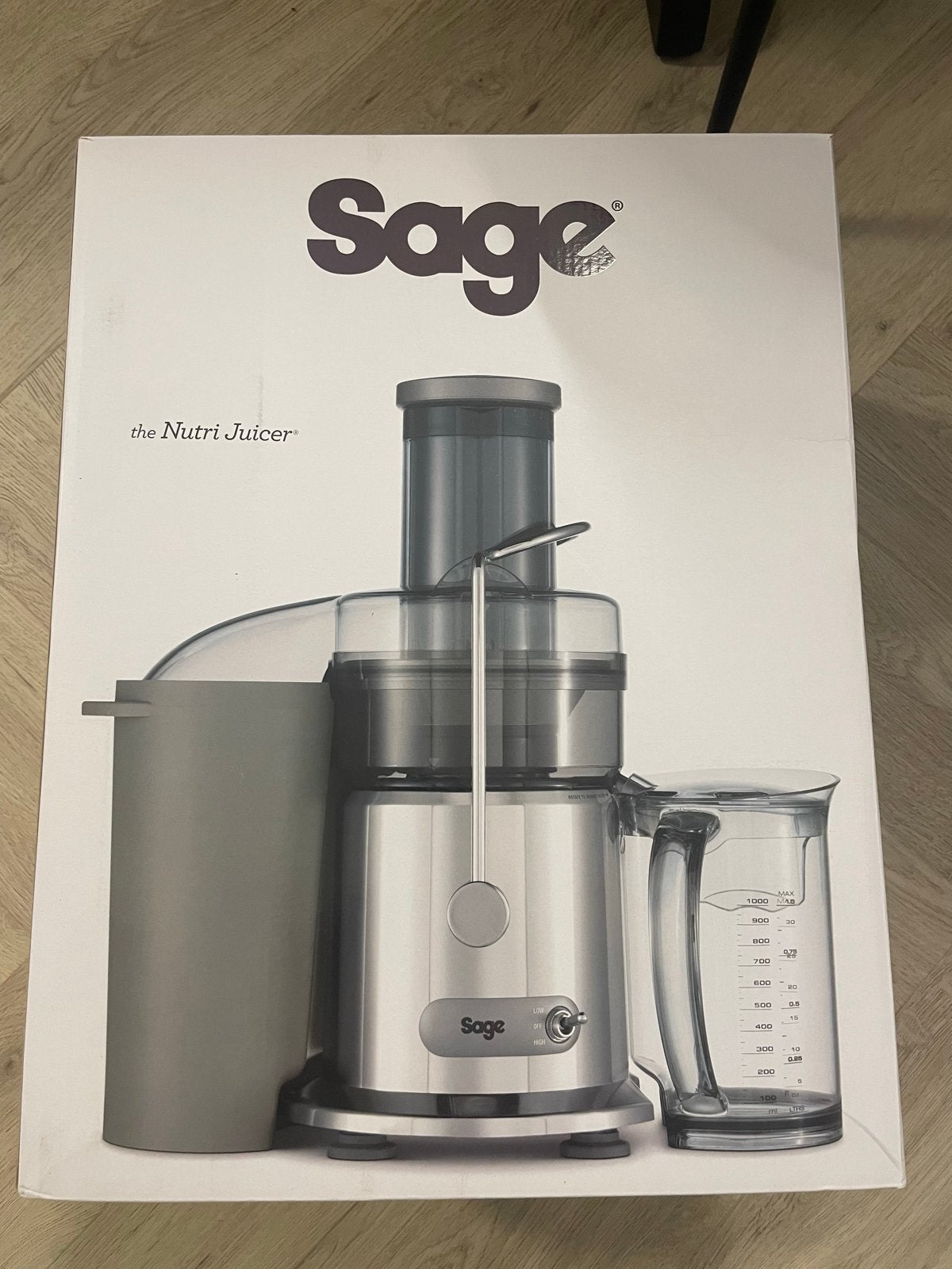 Sage the Nutri Juicer - Krachtige Sapcentrifuge, Witgoed en Apparatuur, Juicers, Ophalen of Verzenden, Zo goed als nieuw, Elektrisch