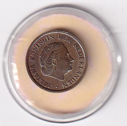 1 Cent 1962 Prachtig met diverse  Muntkleuren, Postzegels en Munten, Munten | Nederland, Verzenden, Koningin Juliana, 1 cent, Losse munt