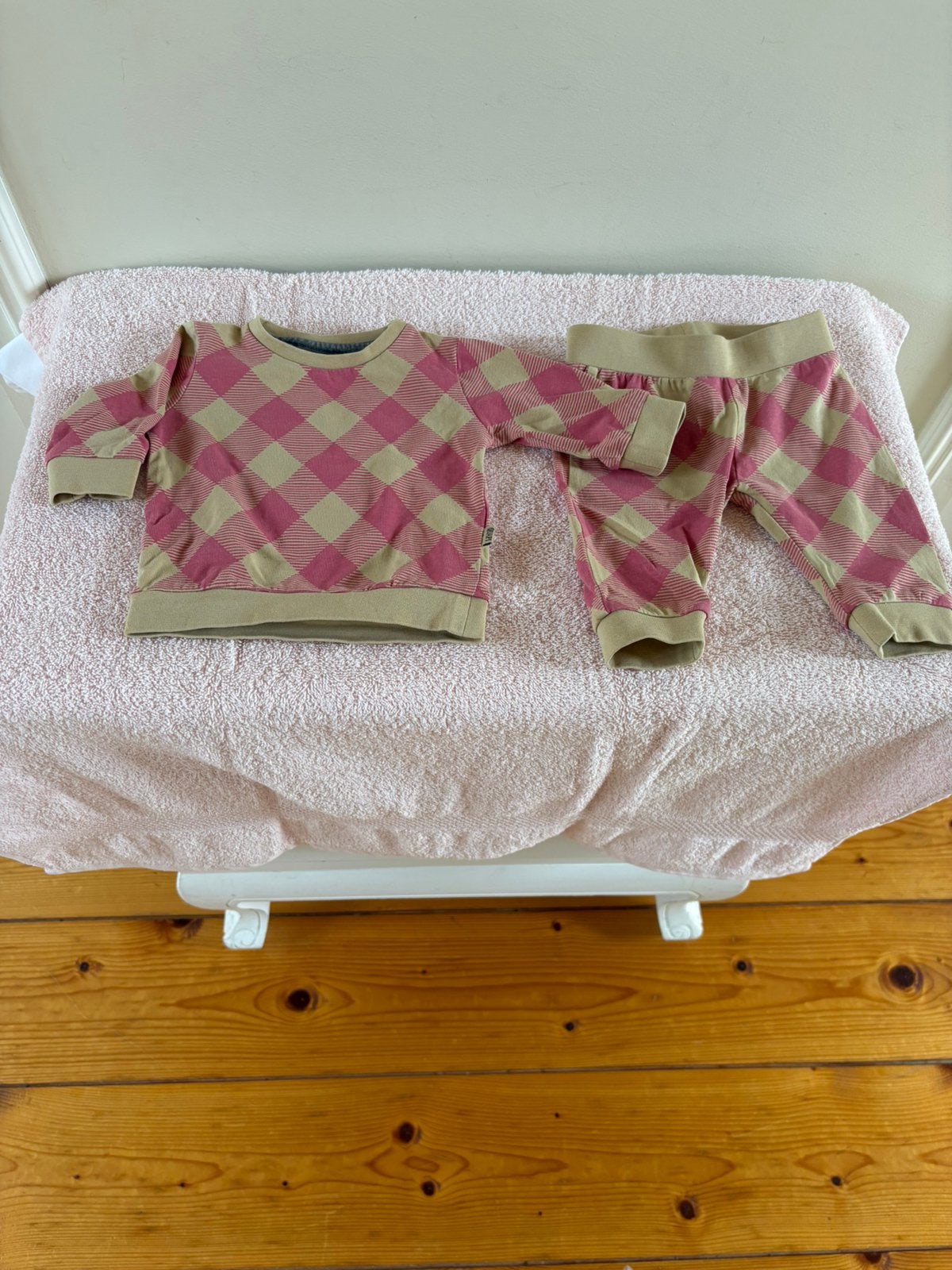 Roze meisjes babypakje maat 56, Kinderen en Baby's, Babykleding | Maat 56, Ophalen of Verzenden, Zo goed als nieuw, Meisje, Pakje