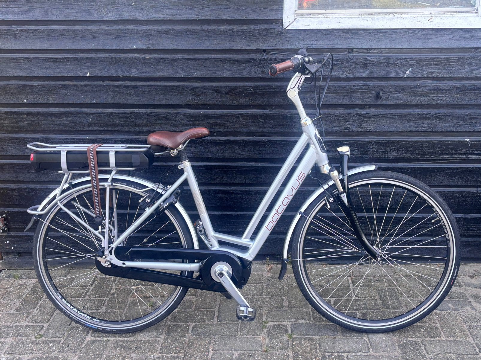 Batavus stream elektrische damesfiets middenmotor 500wh, Ophalen, Gebruikt, Batavus, 47 tot 51 cm