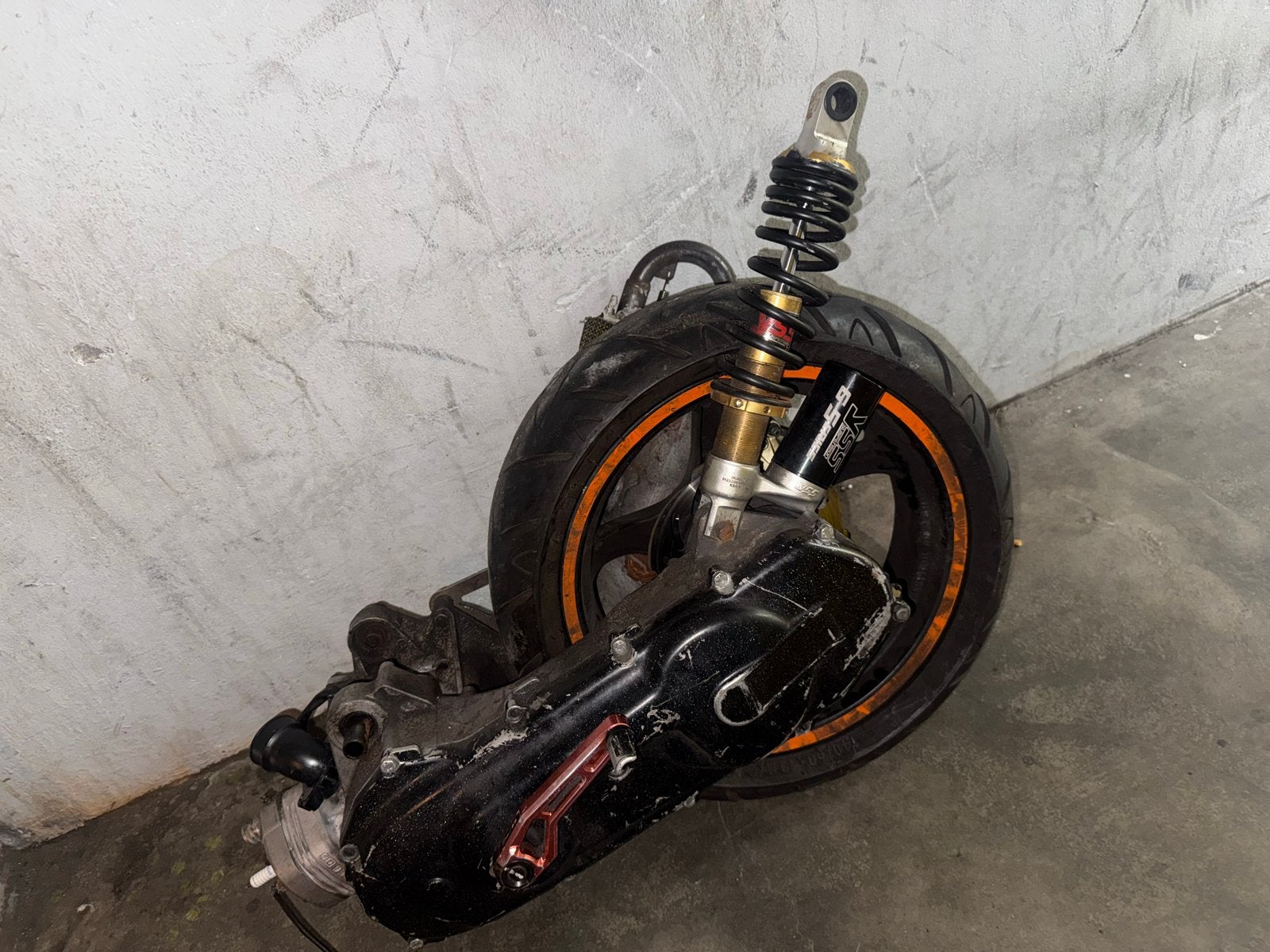 Aerox 70cc stage 6 Blok met Uitlaat en Schokbreker, Ophalen of Verzenden, Gebruikt, Blok, Overige merken