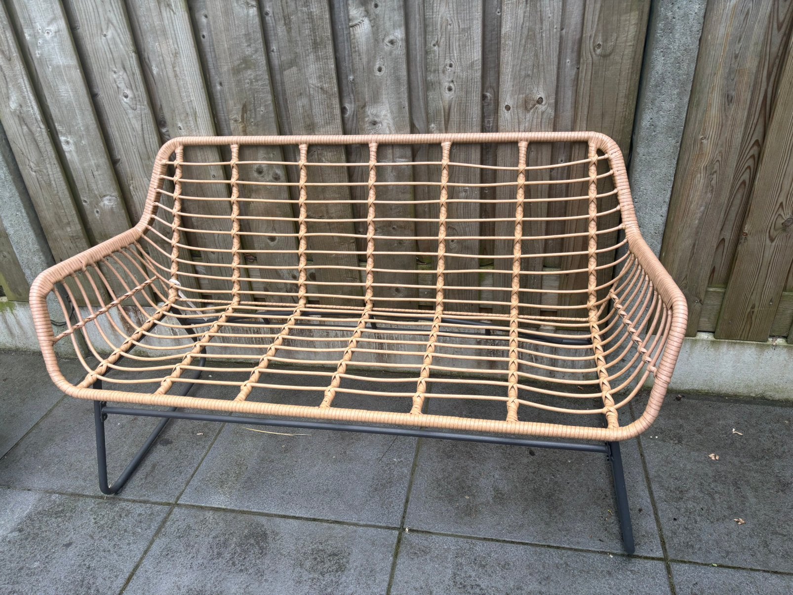 Leuk tuinbankje., Tuin en Terras, Ophalen, Zo goed als nieuw, Kunststof