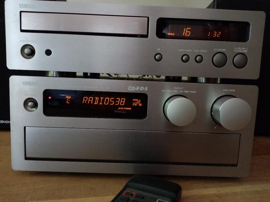 Yamaha kwaliteits Titaan stereo MIDI incl AB RX10 + CDX-9, Tuner of Radio, Losse componenten, Zo goed als nieuw, Ophalen