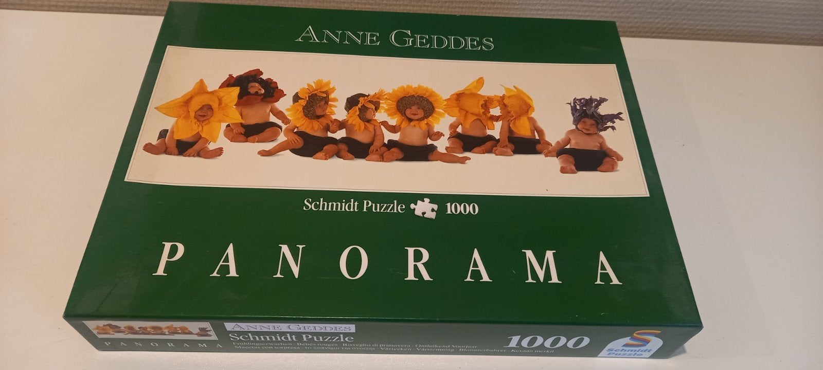 Anne Geddes Schmidt Panorama Legpuzzel 1000 stukjes, Ophalen of Verzenden, 500 t/m 1500 stukjes, Gebruikt, Legpuzzel