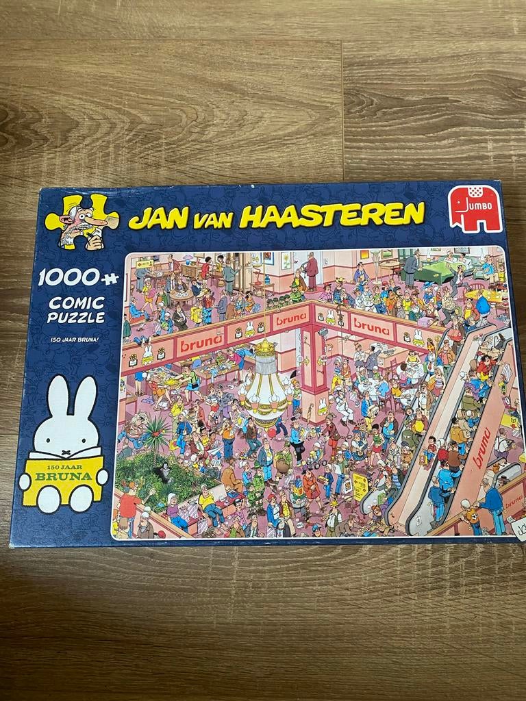 Jan van Haasteren Puzzel - Bruna 150 Jaar - 1000 stukjes, Hobby en Vrije tijd, Denksport en Puzzels, Ophalen of Verzenden, 500 t/m 1500 stukjes