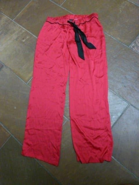 Rood pyjama broek soepelvallend maat S 36 H&M, Kleding | Dames, H&M, Verzenden, Zo goed als nieuw, Maat 36 (S)