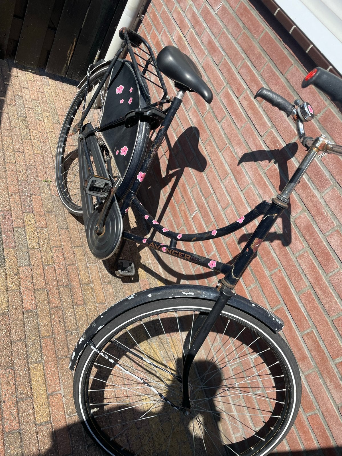 Degelijke Omafiets / Kroegfiets / Stationfiets - Zwart met R, 53 tot 56 cm, Ophalen, Gebruikt, Terugtraprem