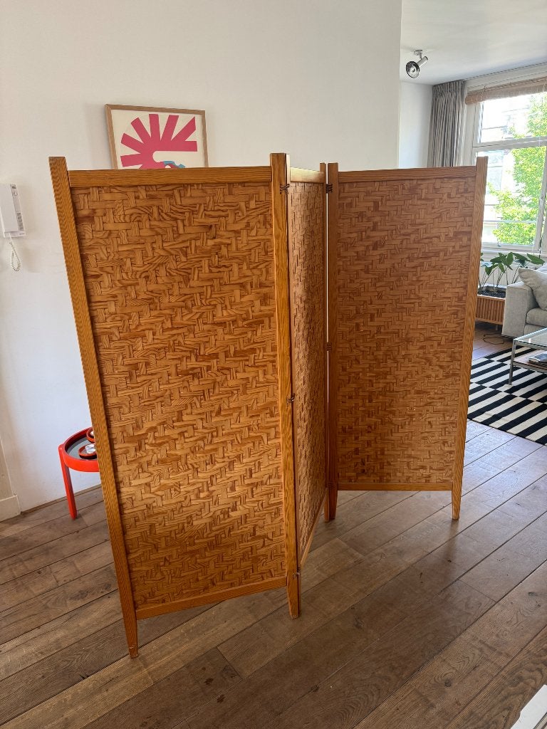 Interesse in Zweeds grenen kamerscherm, Huis en Inrichting, Ophalen, Gebruikt