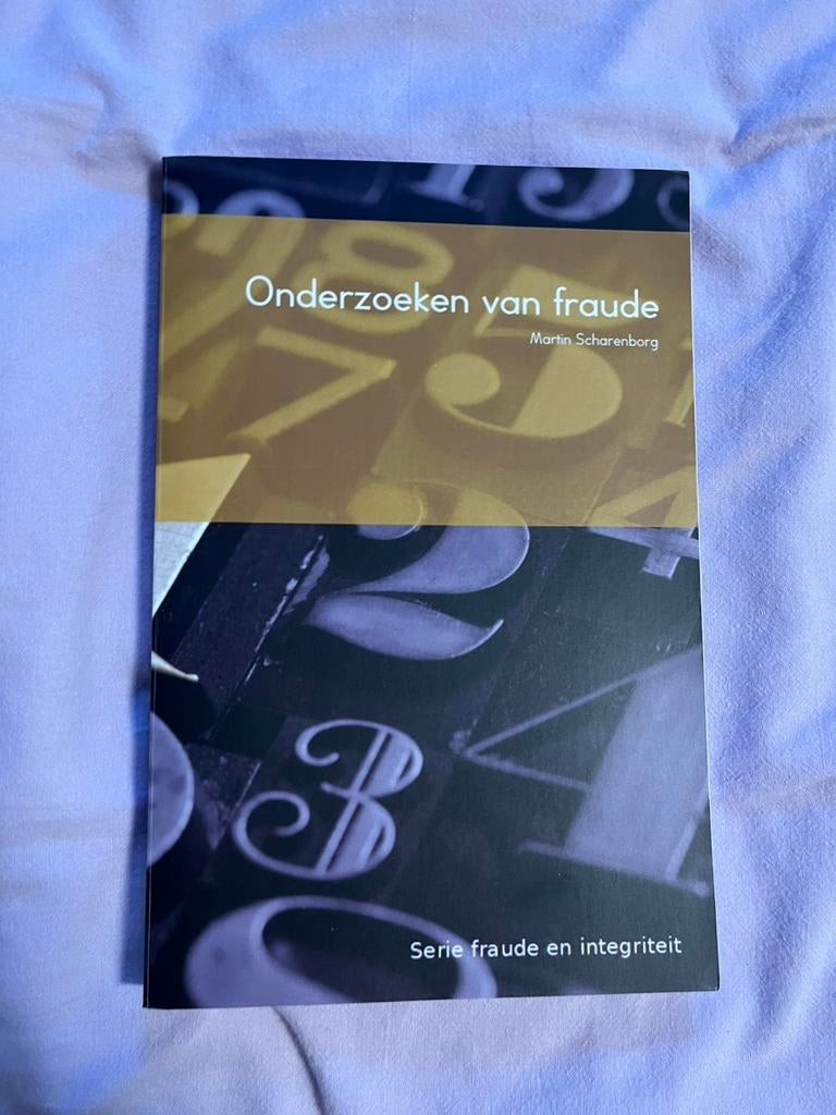 Boek ‘Onderzoeken van fraude’, Overige vakken, Martin Scharenborg, Verzenden, Zo goed als nieuw