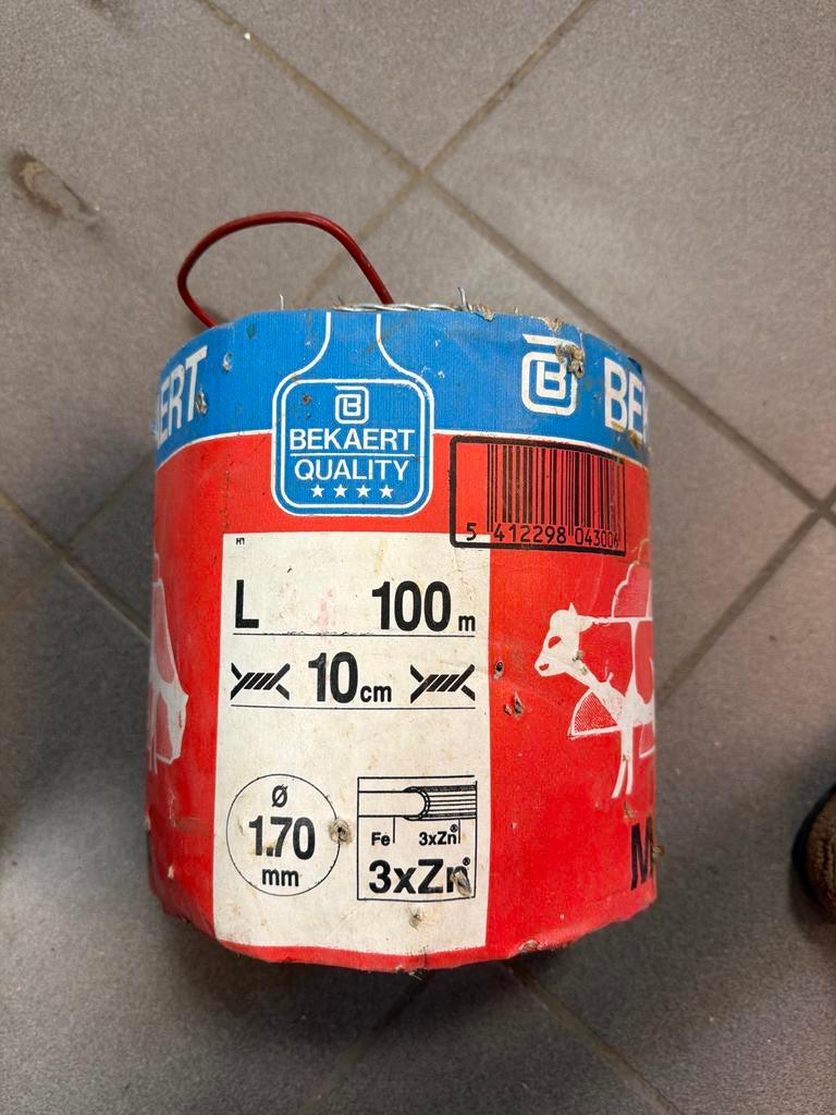 Bekaert Prikkeldraad 100m - Nieuw, Ophalen of Verzenden, Zo goed als nieuw