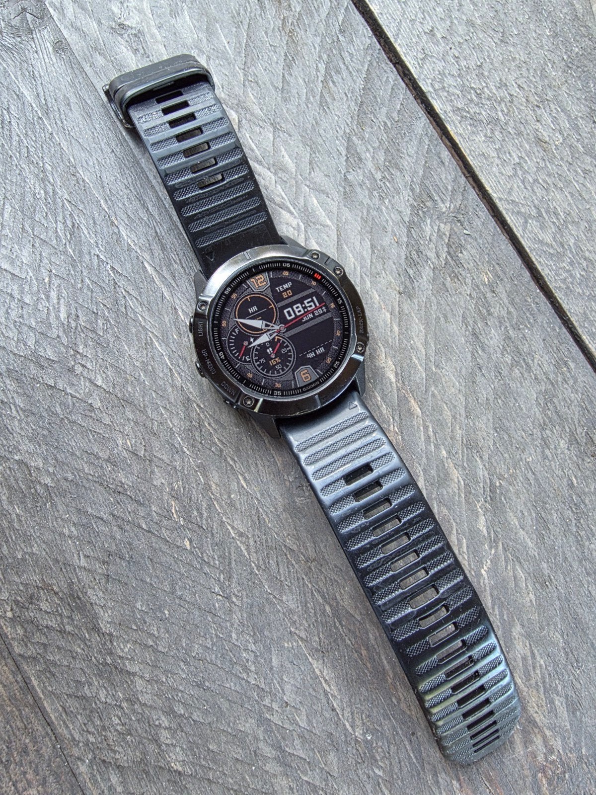 Garmin Fenix 6X Pro, Gebruikt, Zwart, Garmin, Ophalen of Verzenden