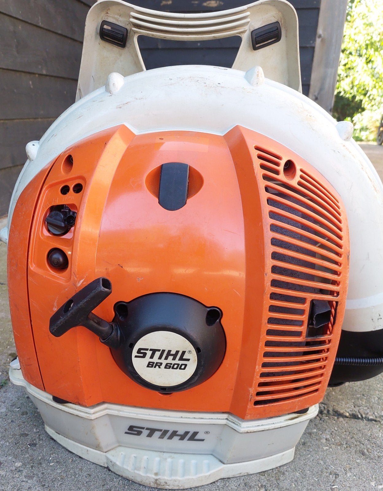 Stihl BR600 Bladblazer  nette staat, Tuin en Terras, Ophalen, Gebruikt, Ruggedragen, Stihl