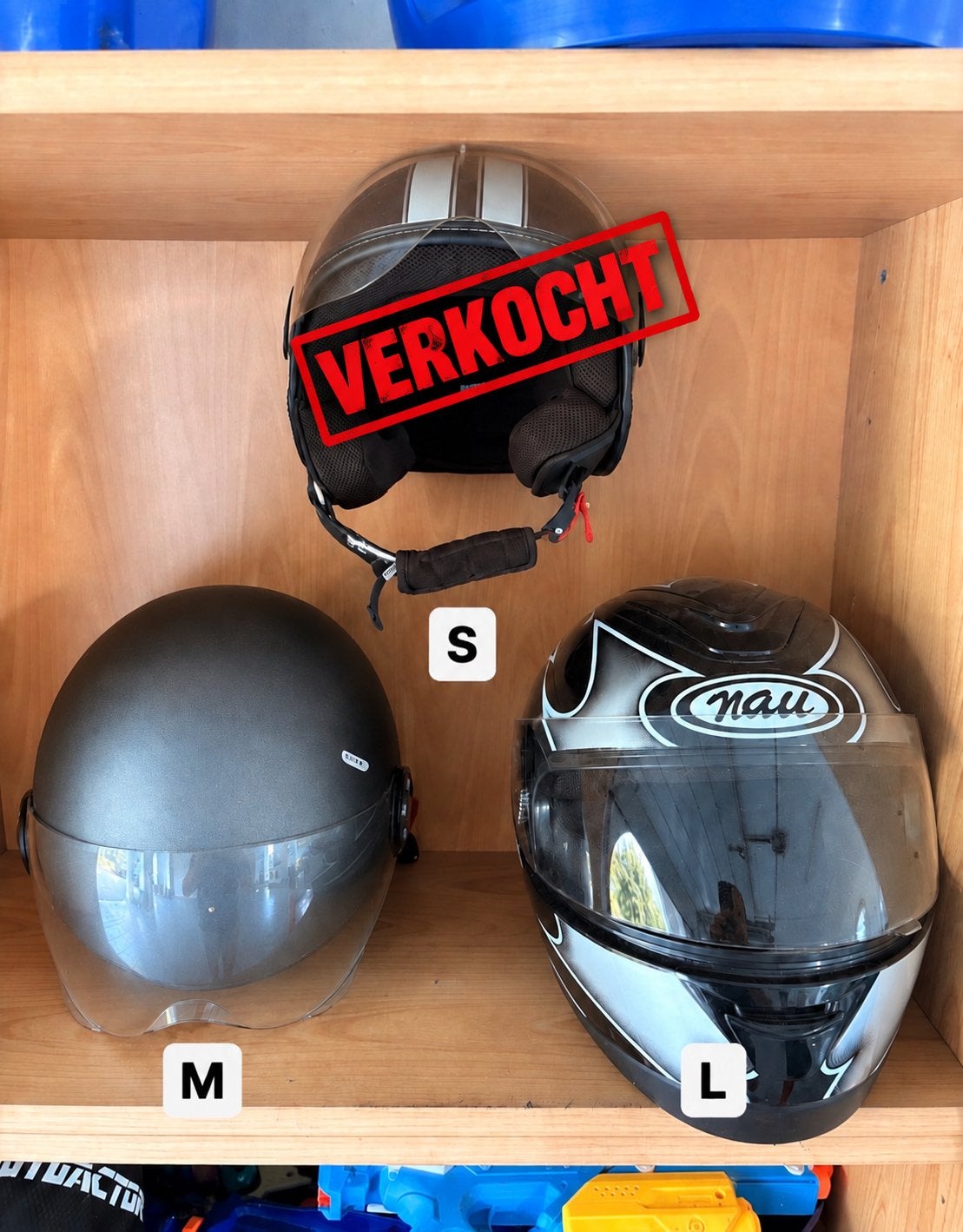 Nau integraalhelm in zeer goede staat, Motoren, Ophalen, Tweedehands, Integraalhelm, Overige merken