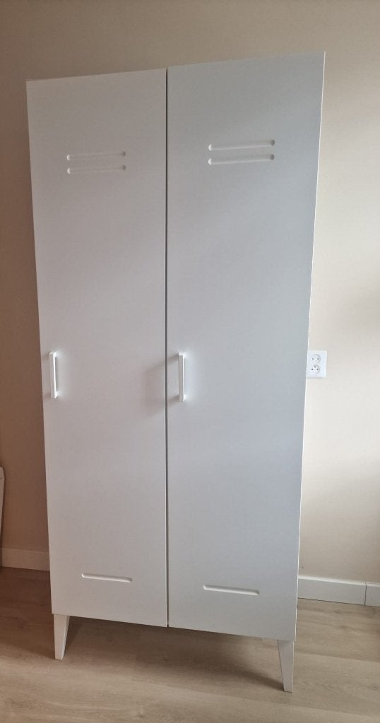 Bopita Locker 2-Deurskast - Wit, Ophalen, Gebruikt, Kast, 50 tot 70 cm