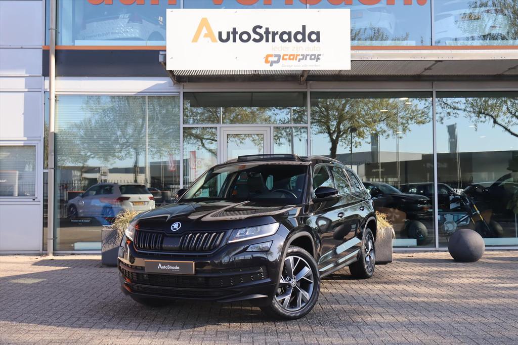 Skoda Kodiaq 1.5 TSI SportLine ACT 150pk DSG I Pano I Navi I, 4 cilinders, 1481 kg, Zwart, Bedrijf