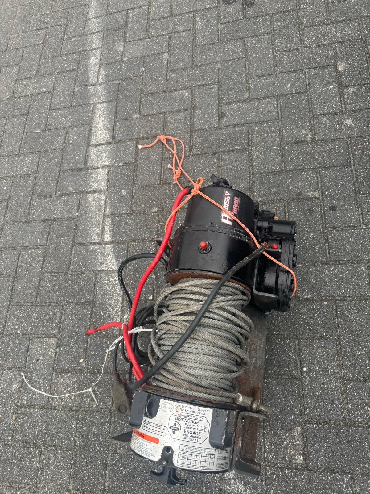 Ramsey RE-8000 Lier 4 ton met afstandsbediening en kabels, Ophalen, Zo goed als nieuw, Elektrisch
