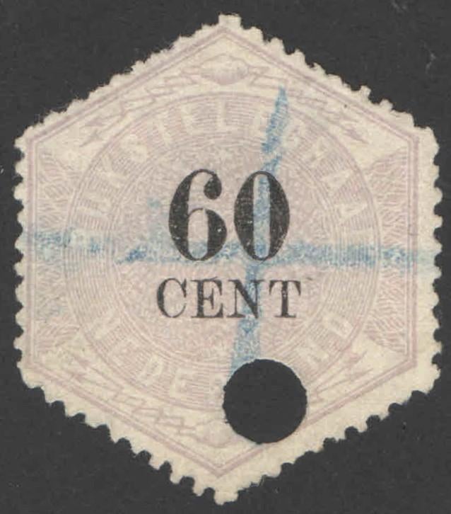 Nederland Telegramzegel 10 gestempeld, Postzegels en Munten, Postzegels | Nederland, Ophalen of Verzenden, T/m 1940, Gestempeld