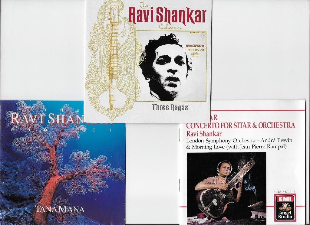 Ravi Shankar (India, Sitar) - drie CDs in één koop (Beatles), Cd's en Dvd's, Cd's | Wereldmuziek, Ophalen of Verzenden, Gebruikt