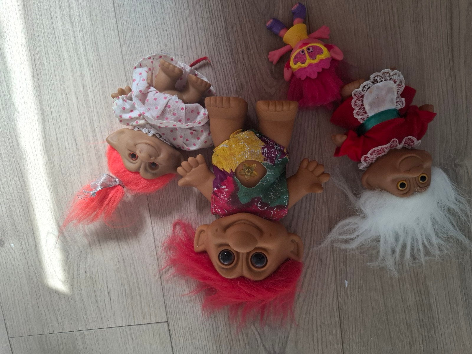 Vintage Troll Poppen Collectie - Diverse Maten en Stijlen, Ophalen of Verzenden