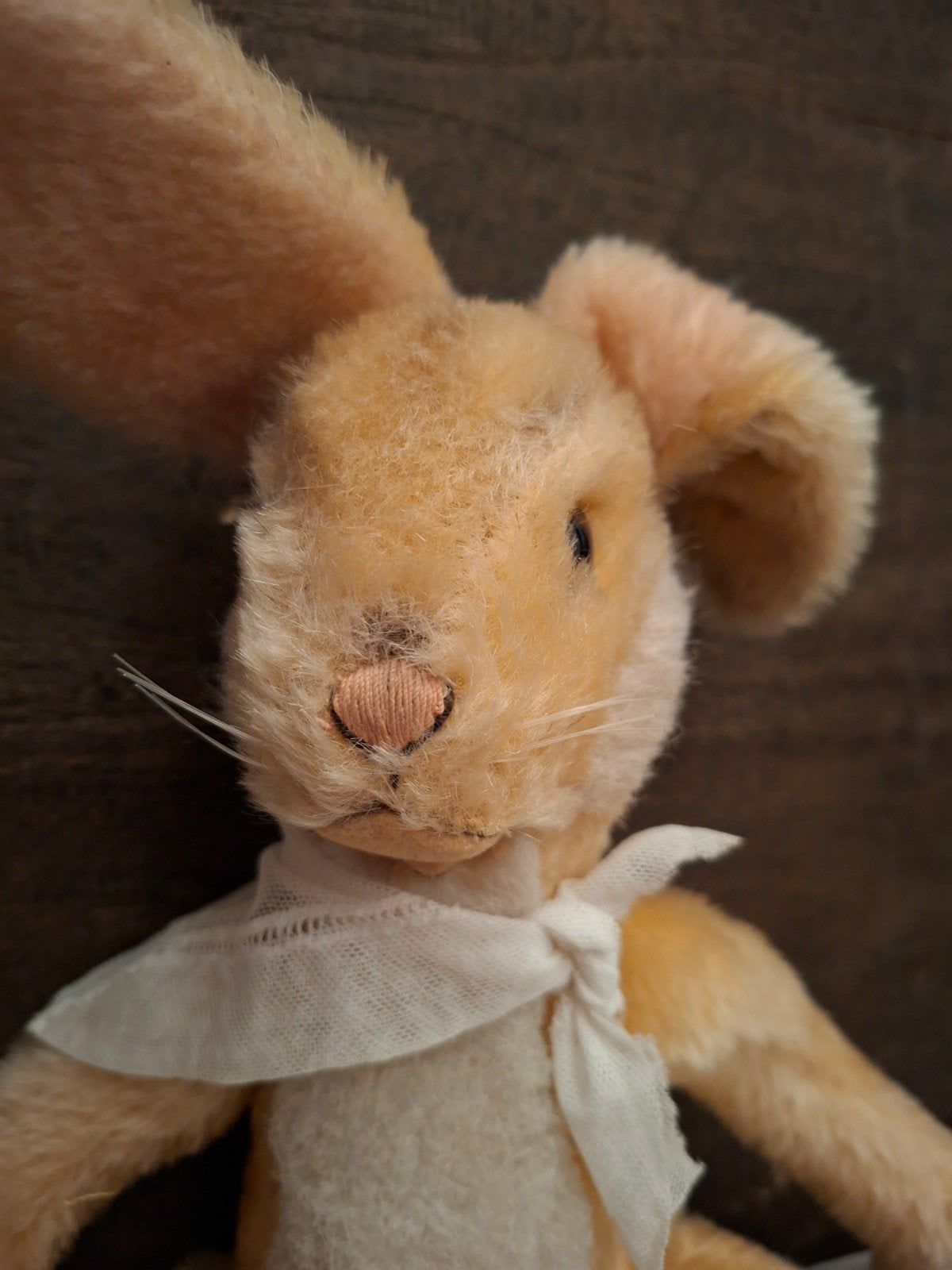 Vintage Steiff Konijn Knuffel - Zeldzaam en Charmant, Antiek en Kunst, Ophalen of Verzenden