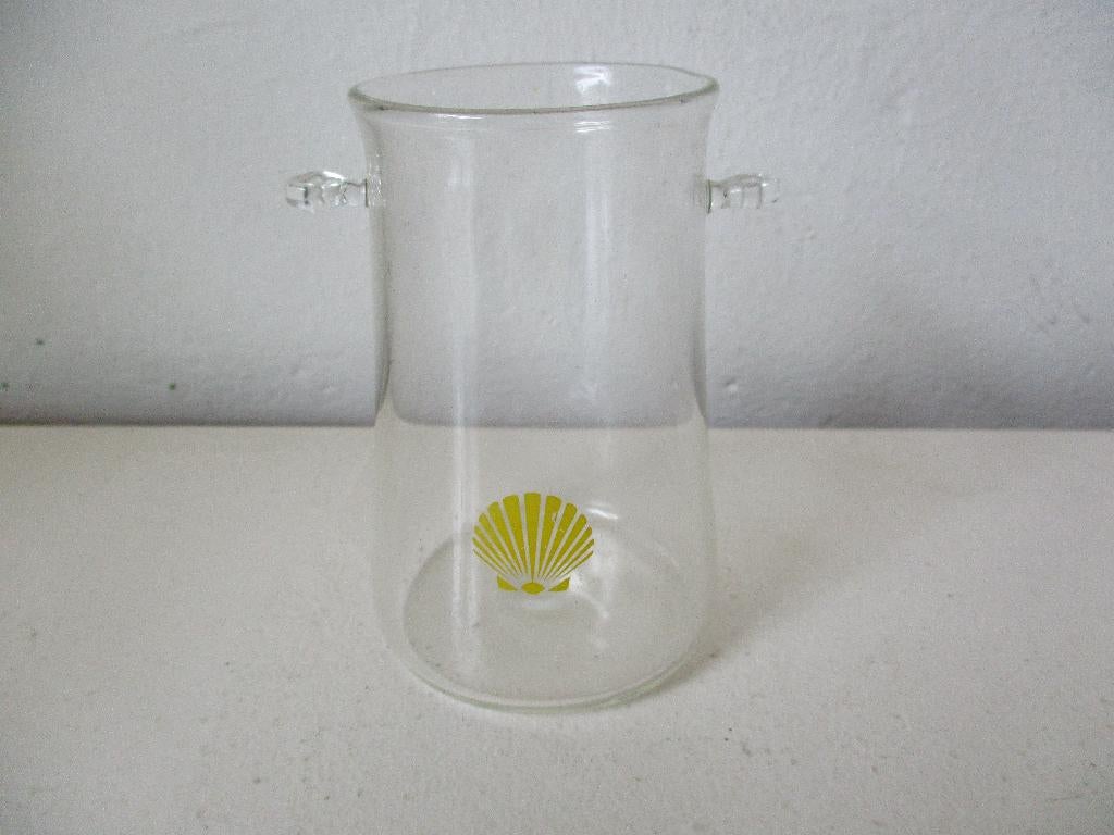 Laboratorium glas met shell logo, Ophalen of Verzenden