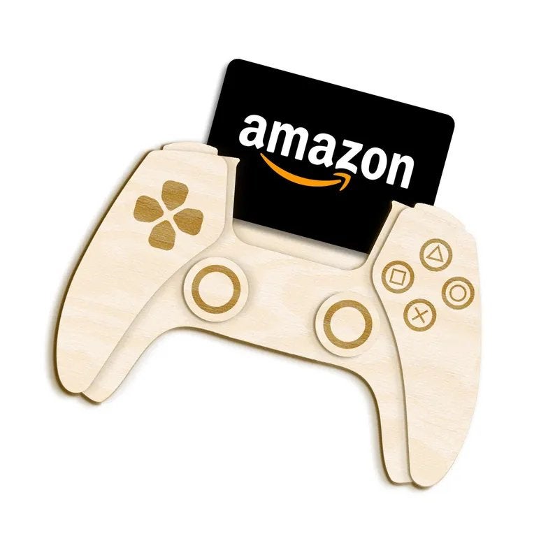 Houten playstation controller cadeaukaart, Ophalen of Verzenden, Nieuw