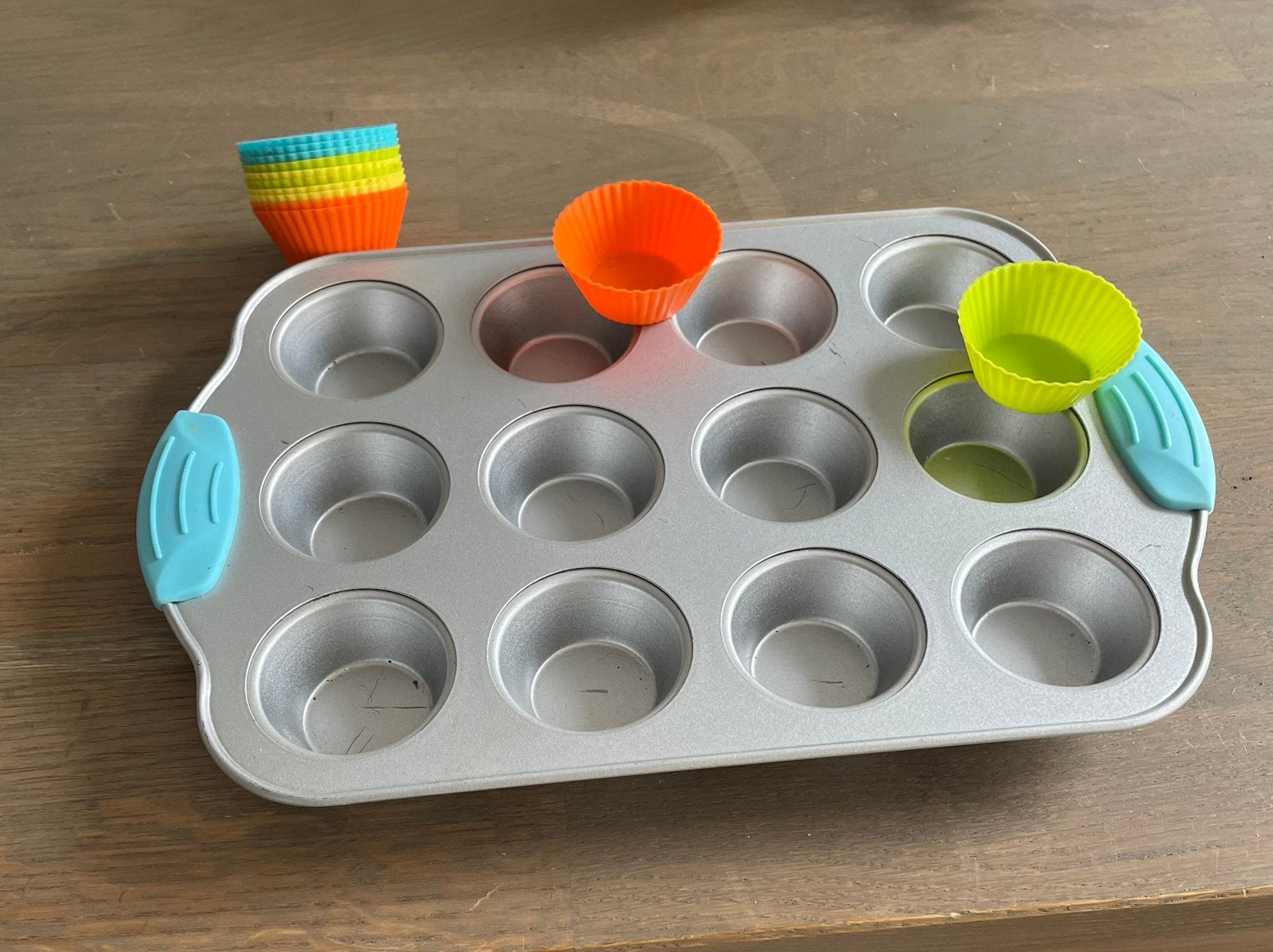 Bakblik mini muffins, Ophalen, Gebruikt, Bakvorm