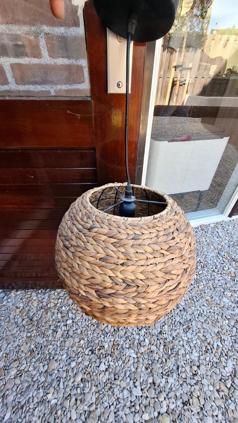 Dutchbone hanglamp, Rond, Ophalen of Verzenden, Zo goed als nieuw, Aardewerk