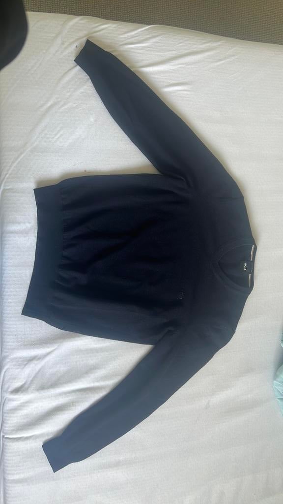 Boss (hugo boss) herentrui navy, Ophalen of Verzenden, Zo goed als nieuw, Maat 46 (S) of kleiner, Blauw