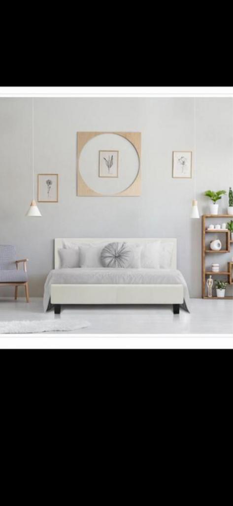 Bed actie €75,- nieuw in doos, Huis en Inrichting, Slaapkamer | Bedden, Ophalen, Zo goed als nieuw, Tweepersoons, Hout