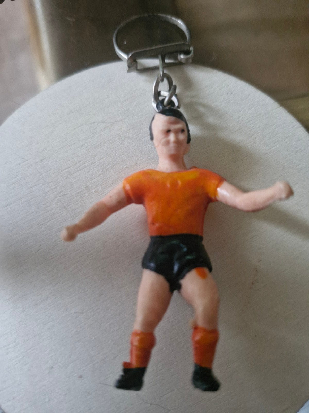 Vintage voetbal sleutelhanger, Verzamelen, Sleutelhangers, Ophalen of Verzenden, Gebruikt