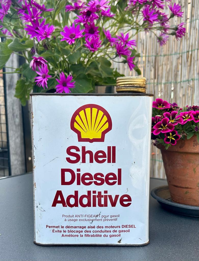 Vintage Shell Diesel Additief Blik - Decoratie, Ophalen of Verzenden, Gebruikt