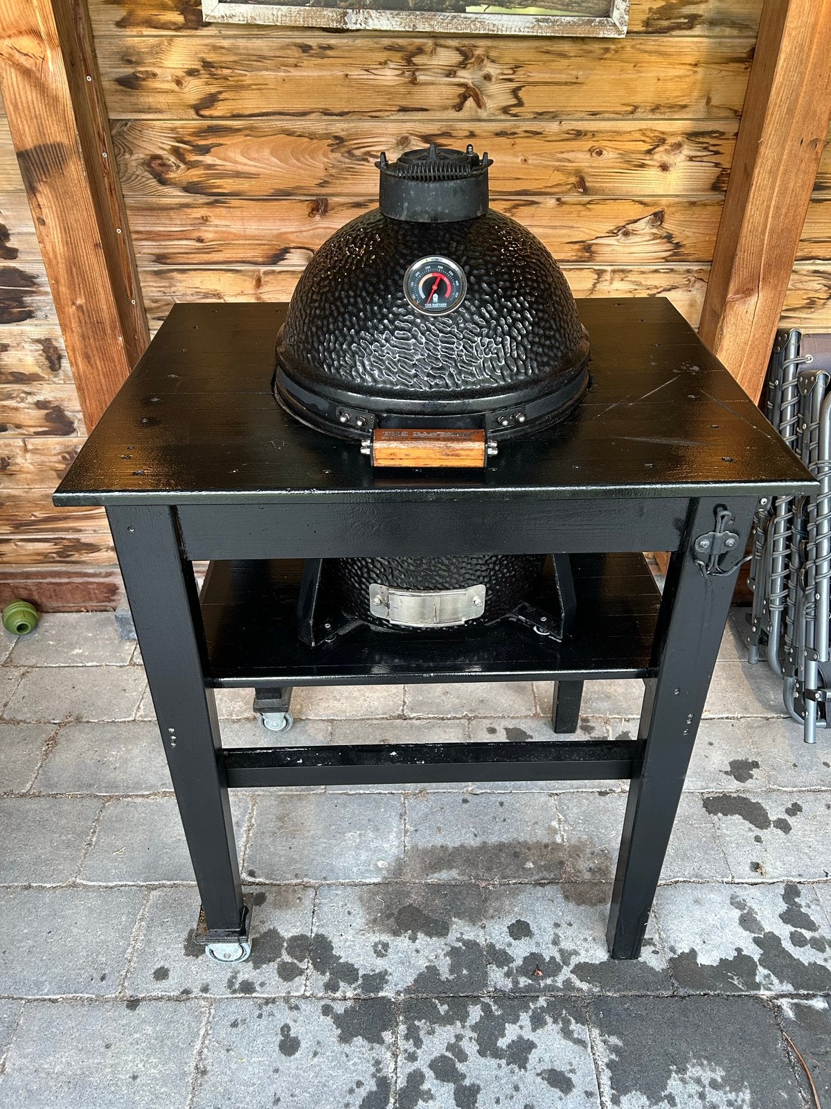 The Bastard Compact Kamado met onderstel en accessoires, Ophalen, Gebruikt