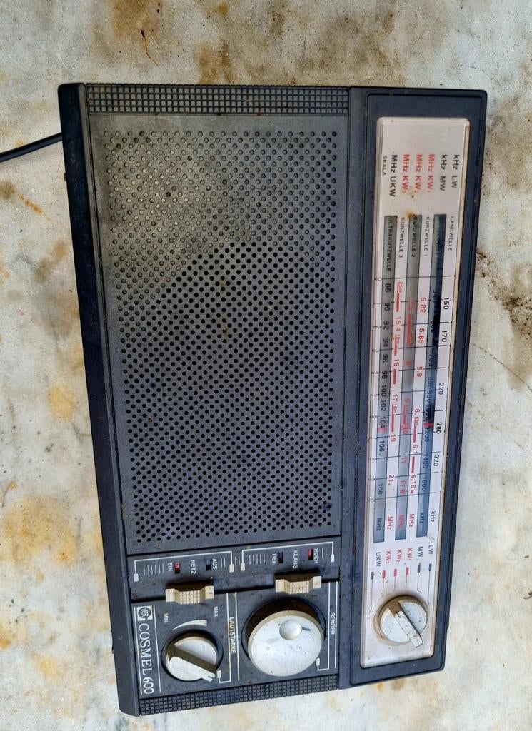 Vintage Cosmel 600 Wereldontvanger - 6 Band Radio, Ophalen of Verzenden, Gebruikt, Wereldontvanger