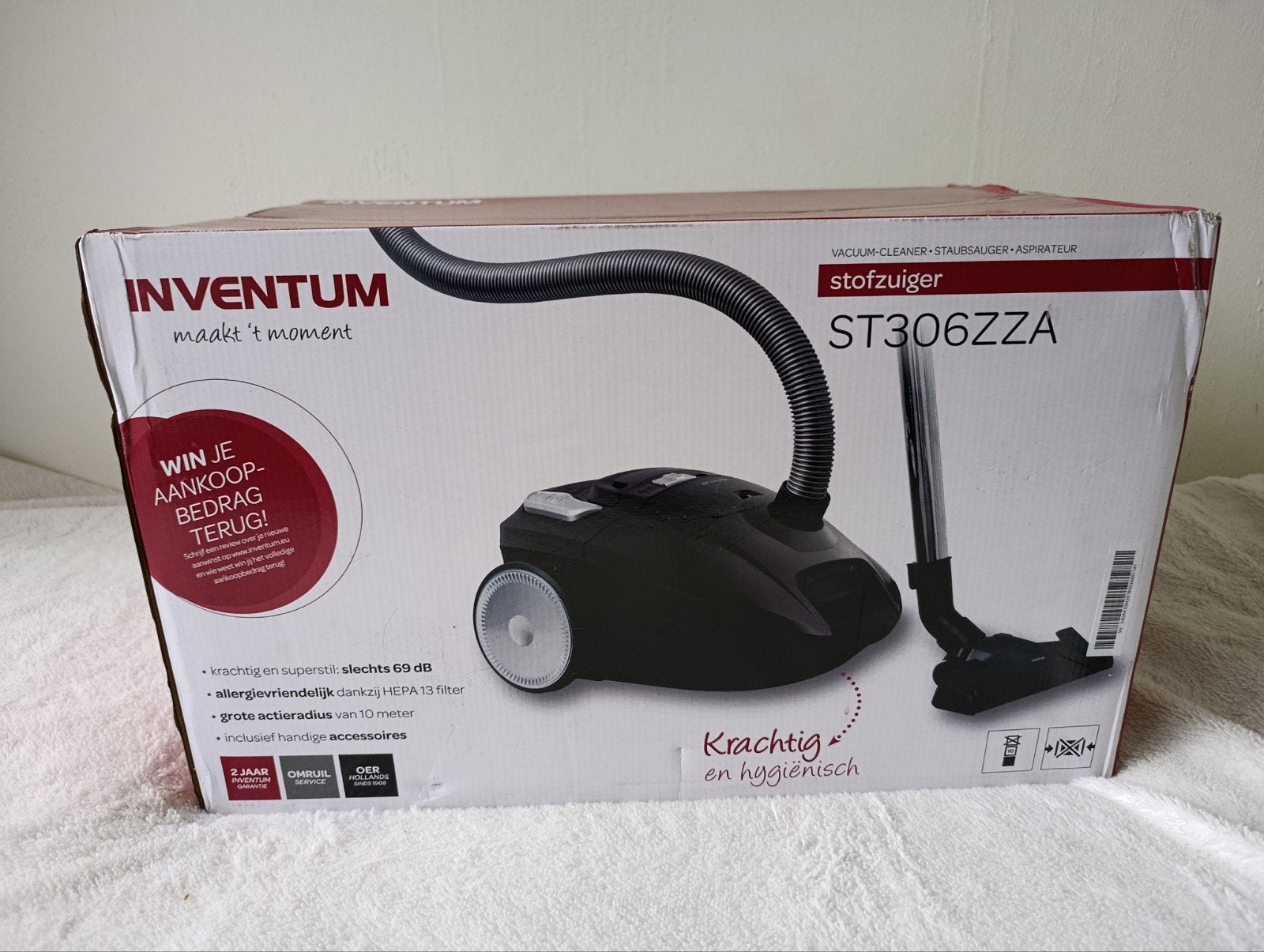 Nieuwe Inventum ST306ZZA stofzuiger - Ongeopend!, Witgoed en Apparatuur, Overige merken, Stille werking, Nieuw, Sledestofzuiger