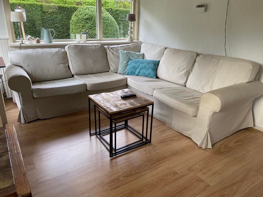 IKEA Ektorp hoekbank (slaapbank) - GRATIS in Garderen, Ophalen, 250 tot 300 cm, Gebruikt, Hoekbank
